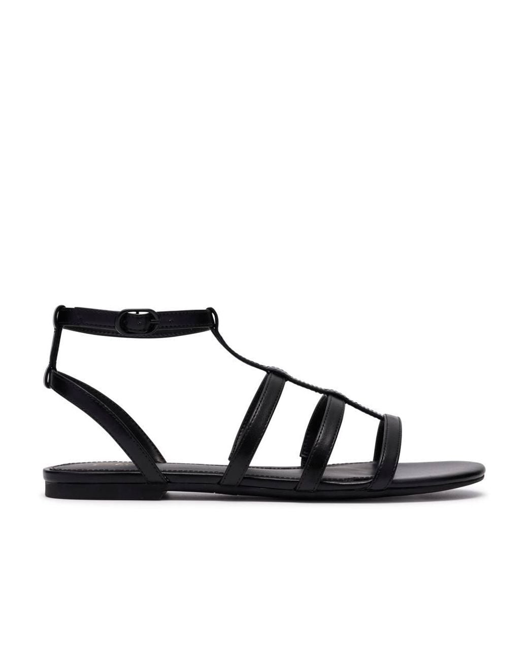 Clarks Black Kediri Glad Flat Sandals