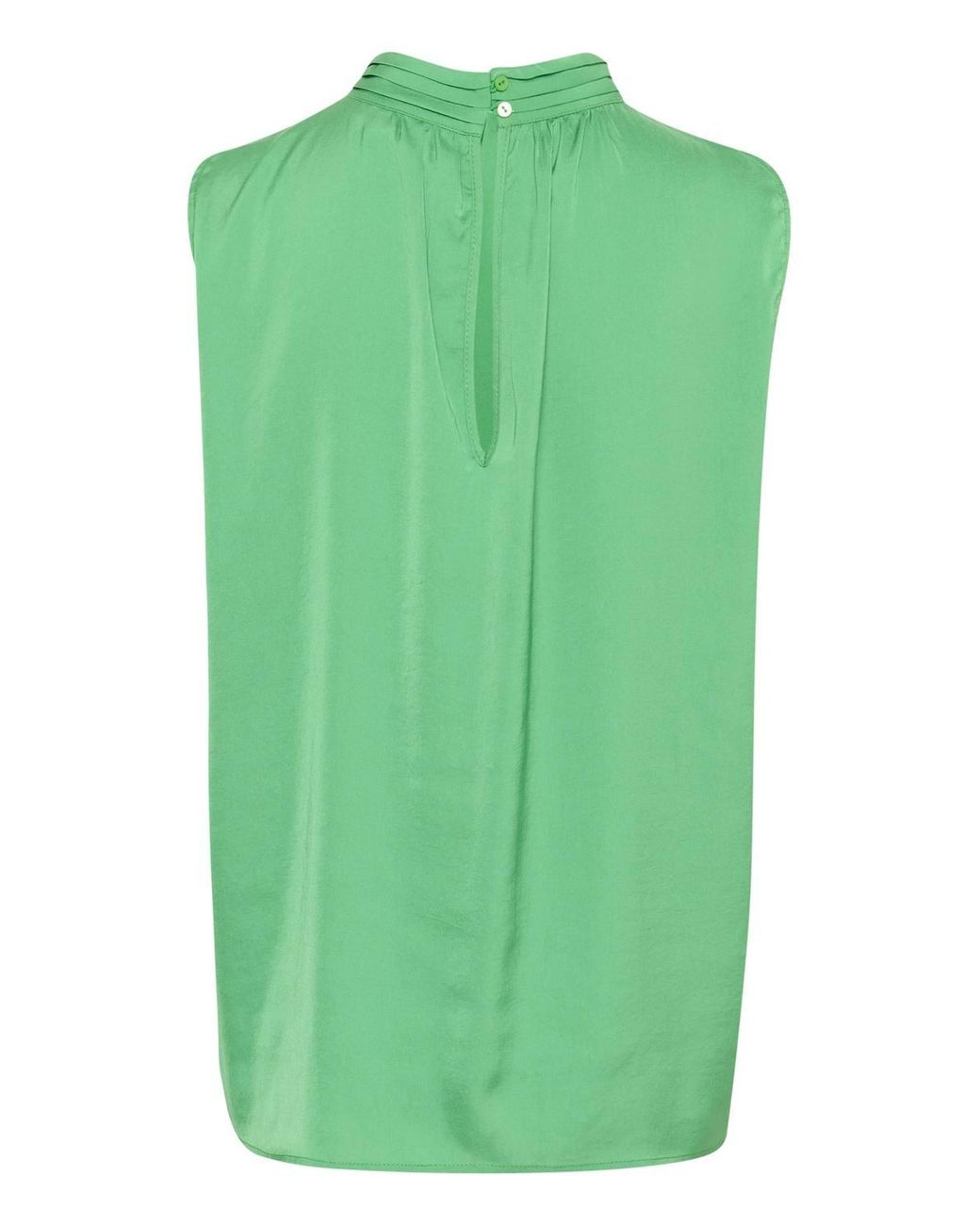 Saint Tropez Green Aileen Sleeveless High Neck Top