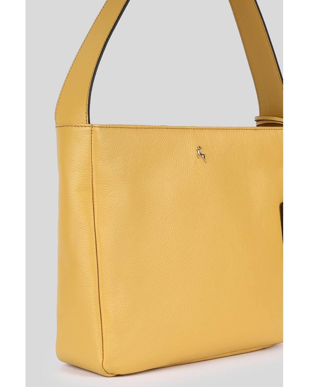 Ashwood Leather Yellow 'Capolavoro Veneziano' Real Leather Hobo Shoulder Bag