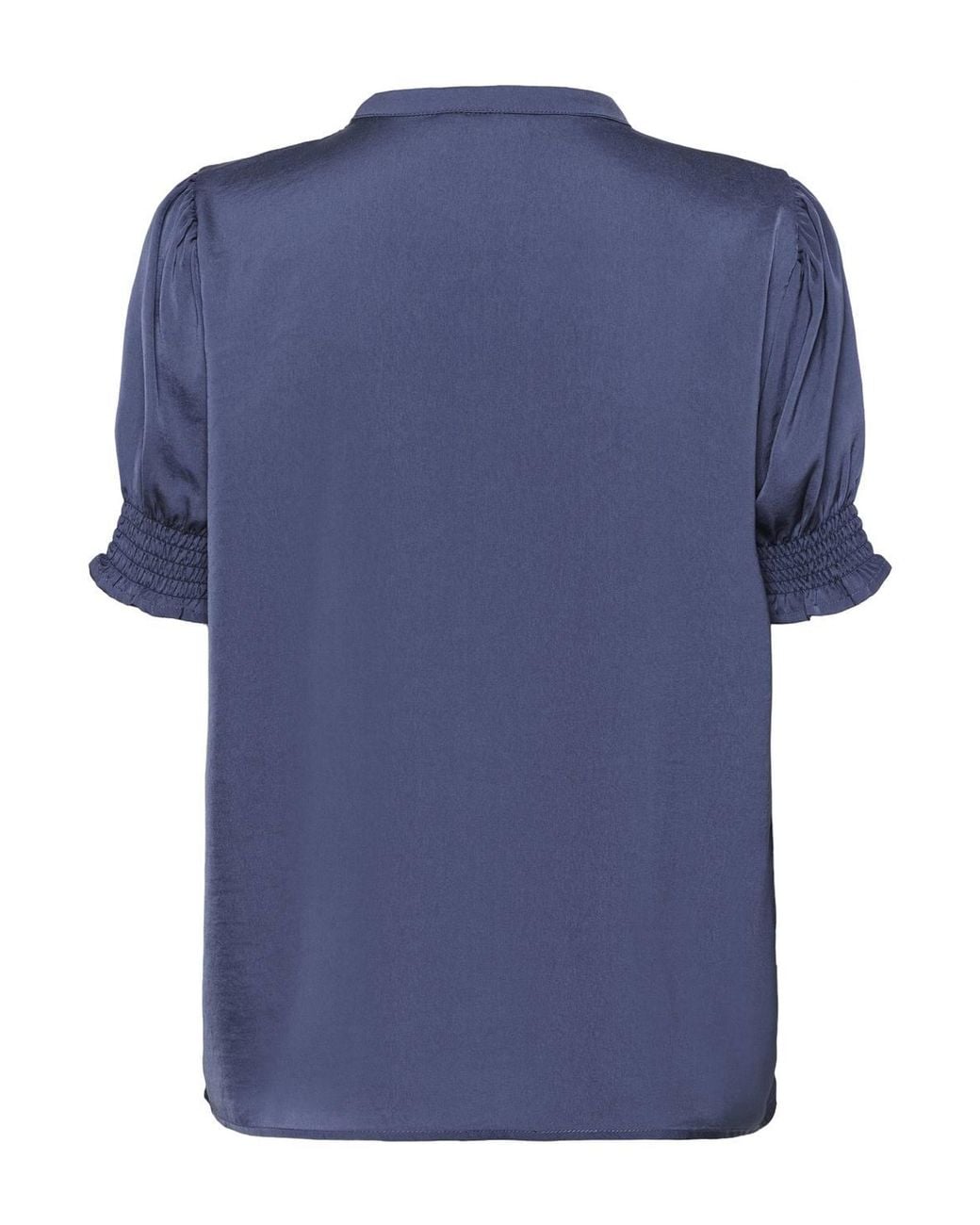 Saint Tropez Blue Nunnisz Short Sleeve Blouse