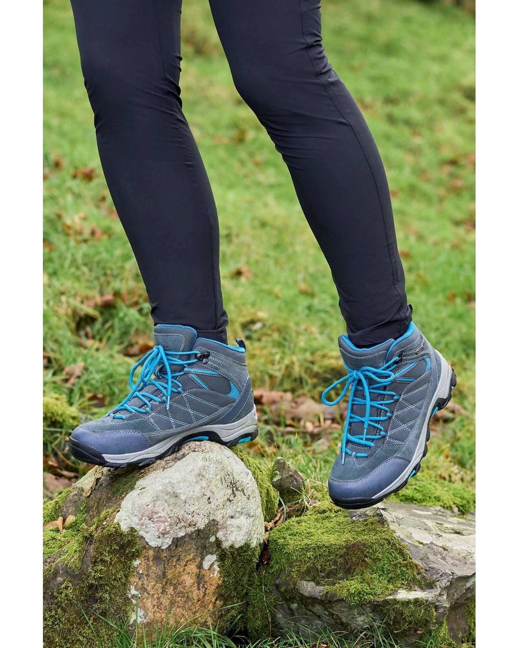 Mountain Warehouse Green 'Rapid' Waterproof Breathable Non Slip Grip Walking Hiking Boots