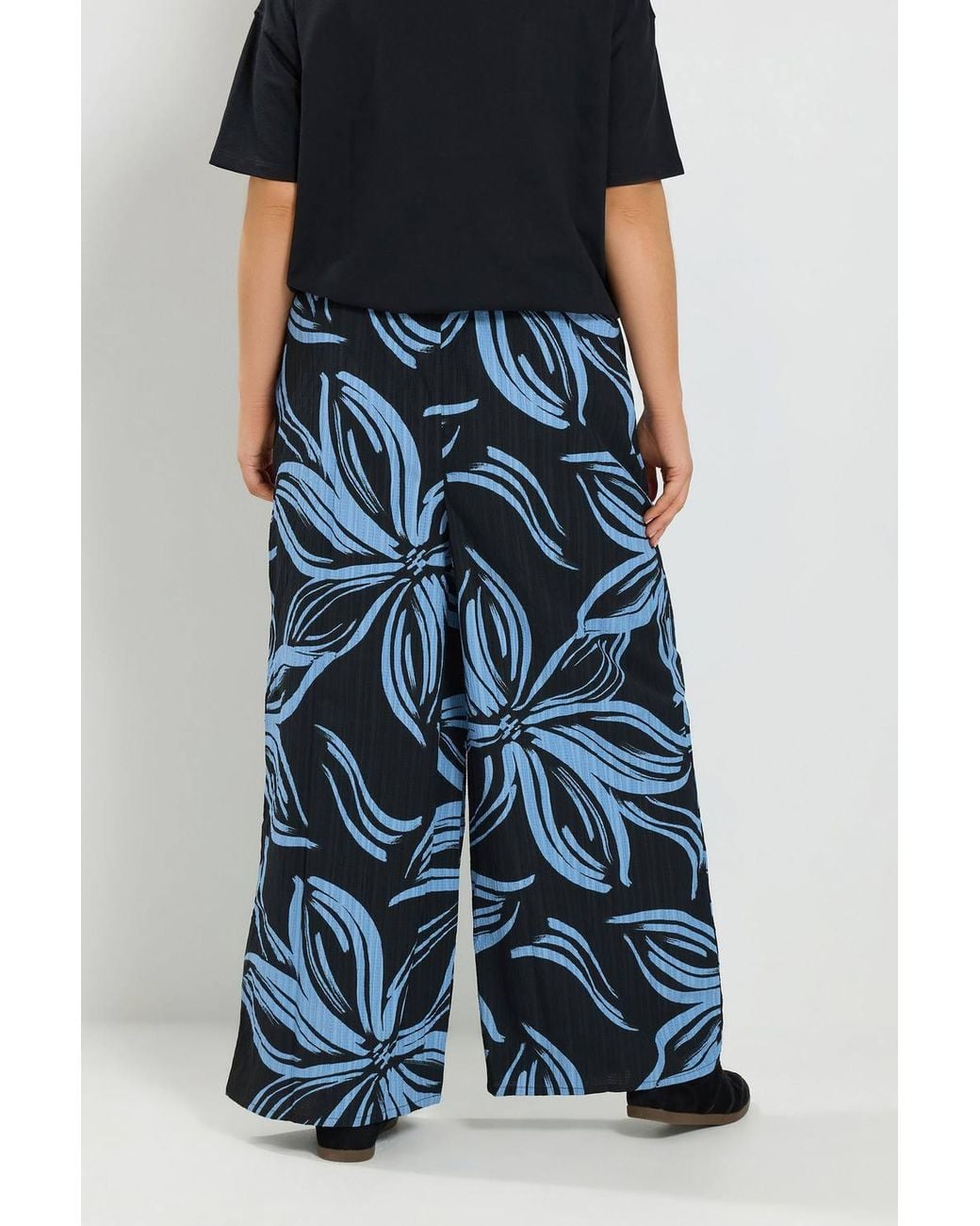 Yours Blue Wide Leg Trousers
