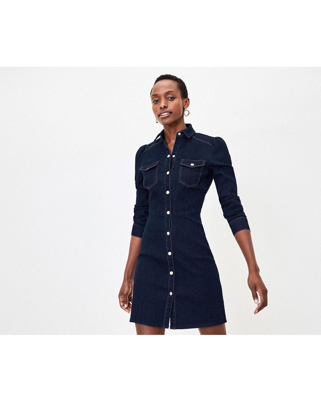 Button Through Denim Shirt Dress | Oasis