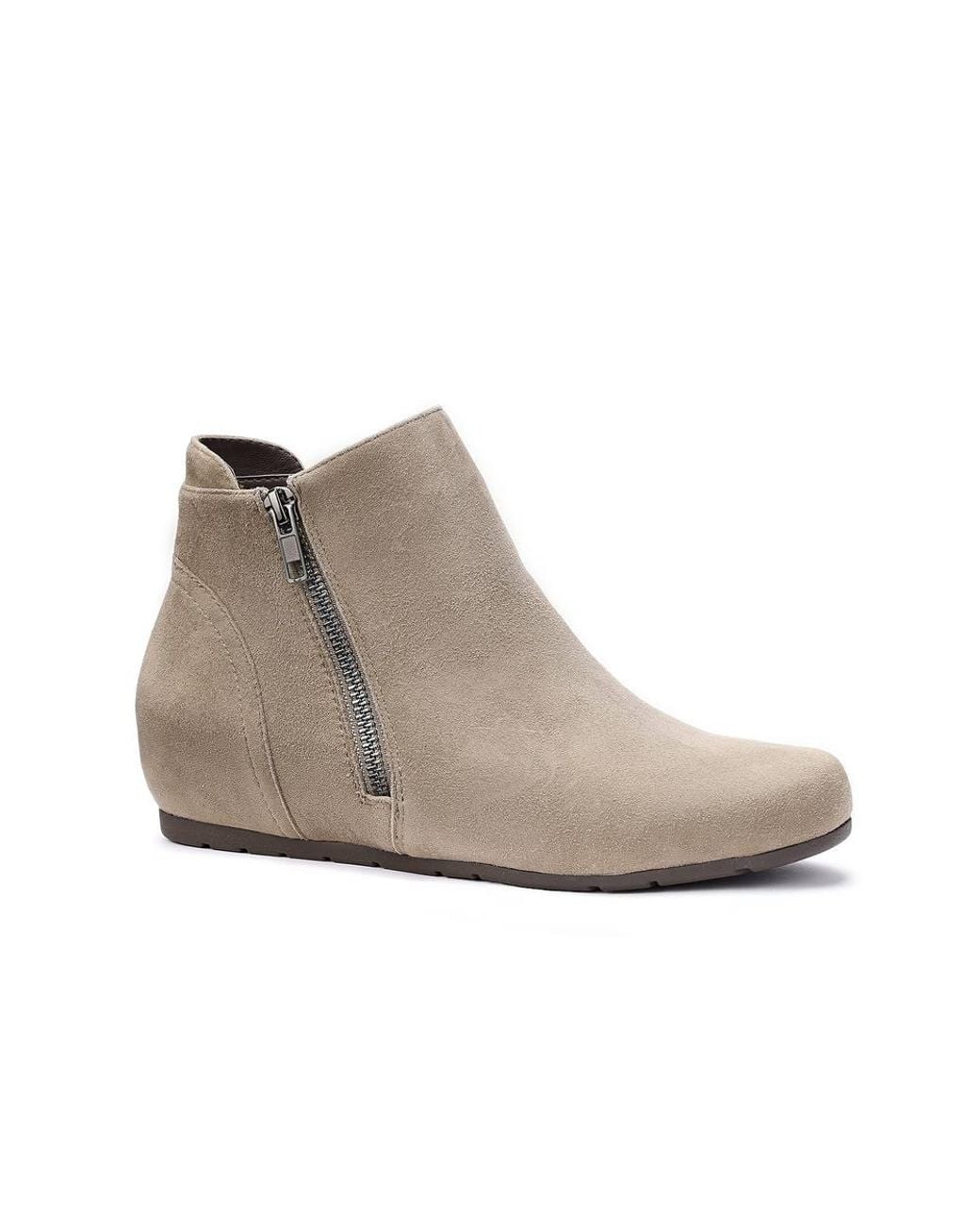 Hotter Gray 'Avebury' Ankle Boots
