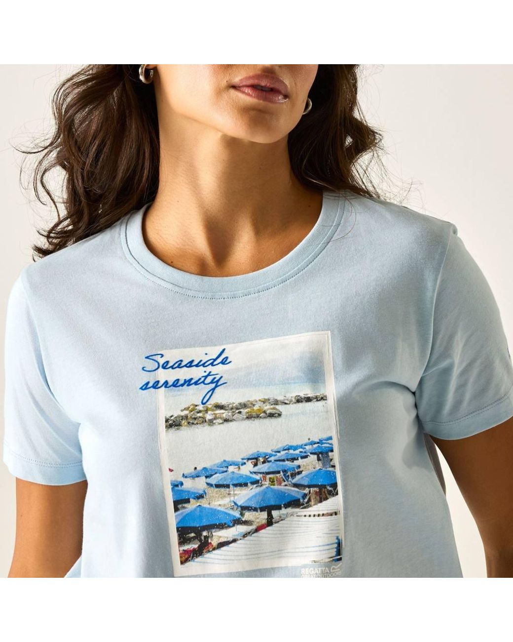 Regatta Blue Filandra Ix Short Sleeved Graphic T-Shirt