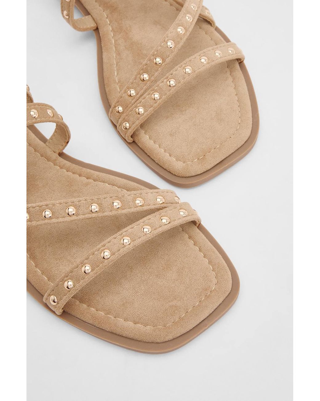 Dorothy Perkins Blue Ellis Faux Suede Studded Gladiator Flat Sandals