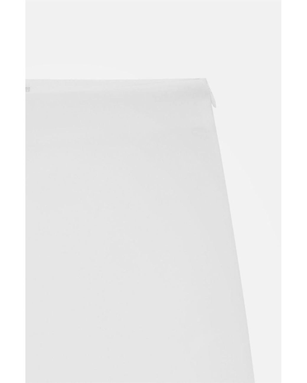 Dilvin White High-Waist Wide-Leg Crepe Trousers