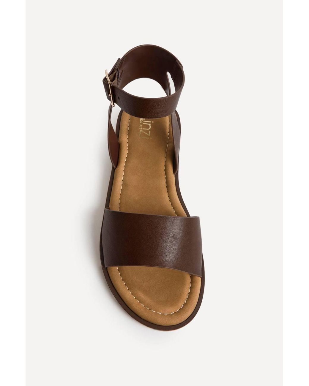 Linzi Brown Denia Wide Fit Sandals