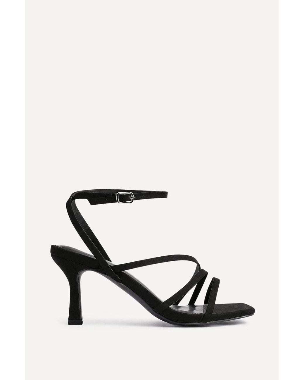 Linzi White Reflect Wide Fit Strappy Heels