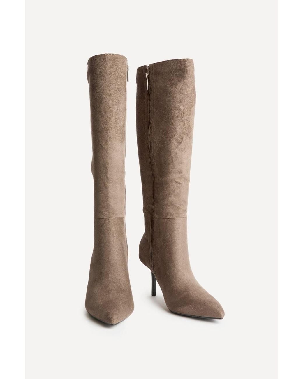 Linzi Brown Define Mocha Stiletto High Leg Boots