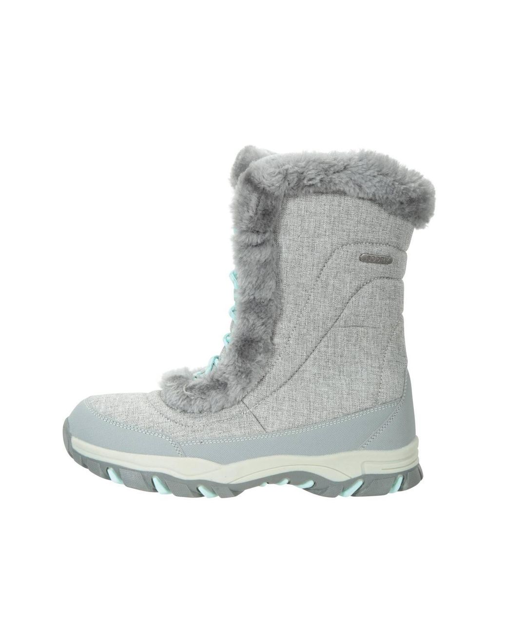 Mountain Warehouse Gray Ohio Snow Boots Winter Walking Snowproof
