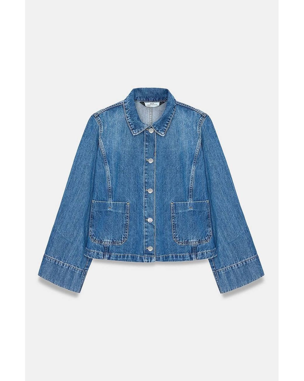 Dilvin Blue Cotton Tencel Jacket