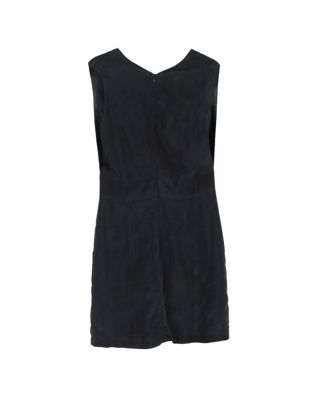 Anine Bing Black Preloved V-Neck Mini Dress Silk