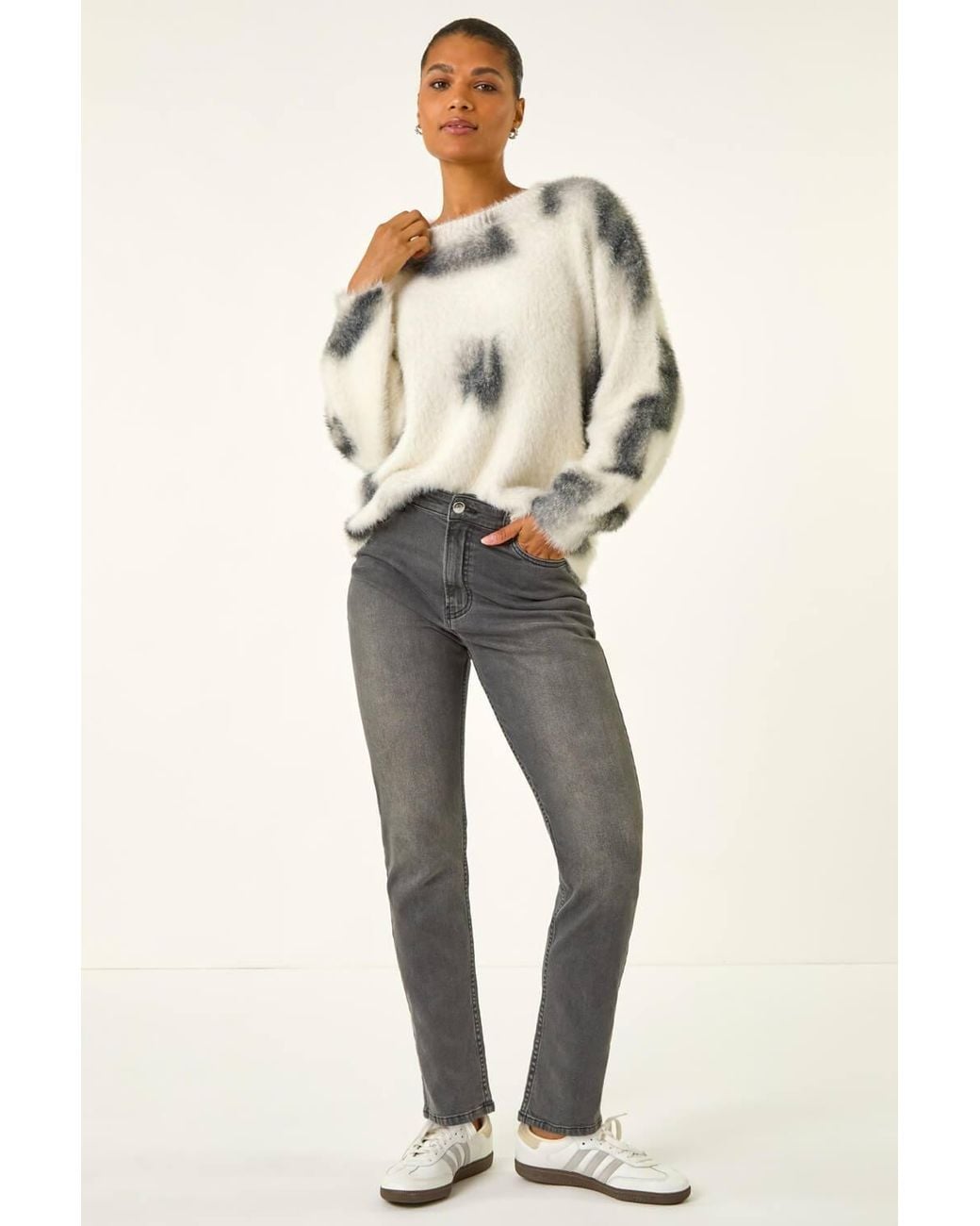 Roman Natural Slim Leg Stretch Mom Jeans