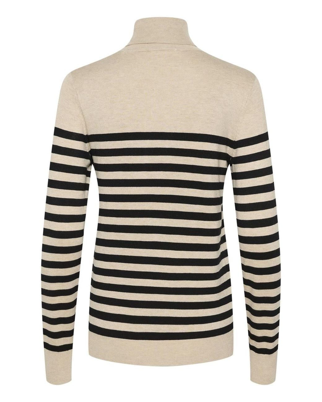 Kaffe Natural Kalizza Roll Neck Slim Fit Pullover