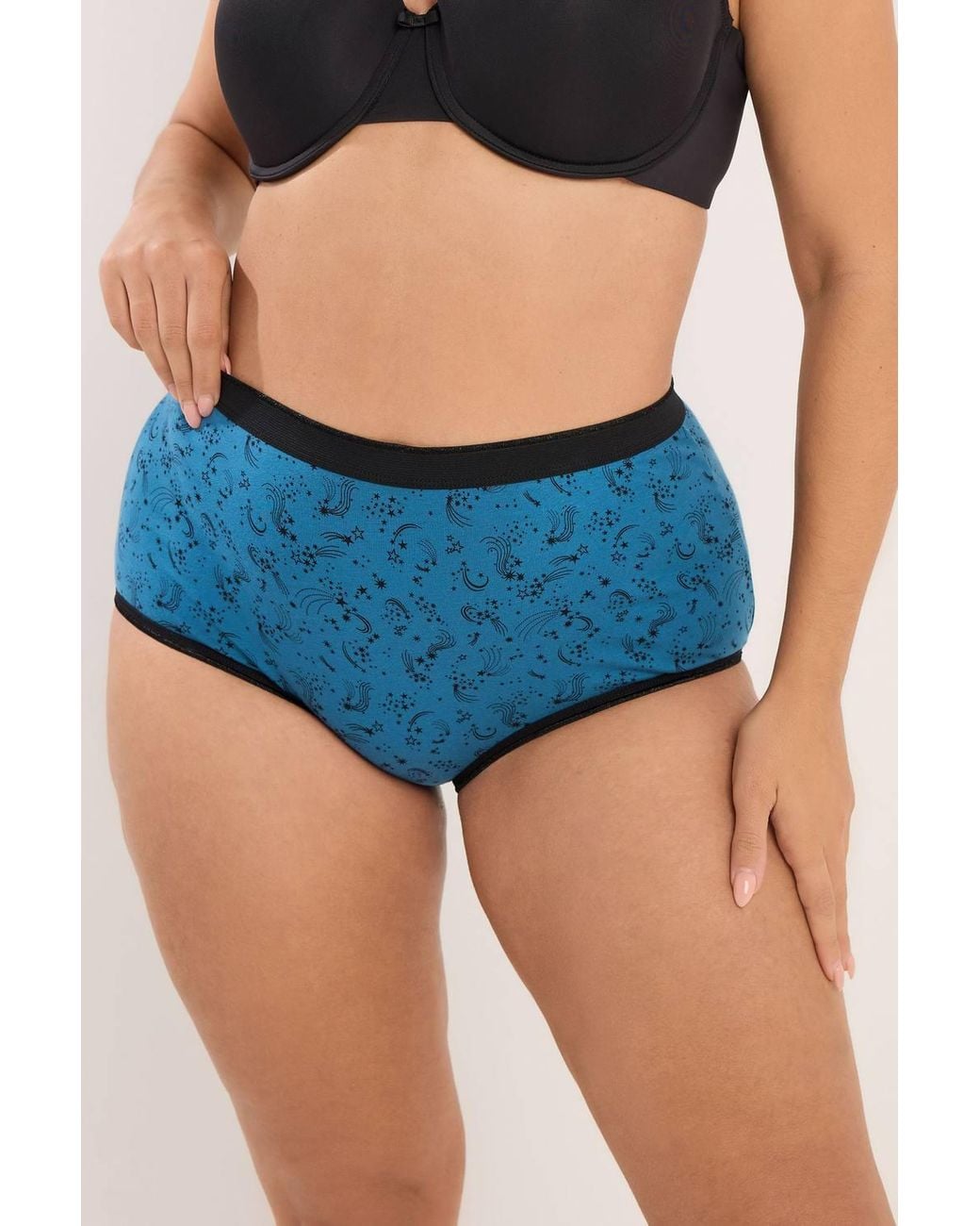Yours Blue 5 Pack Shooting Star Full Briefs