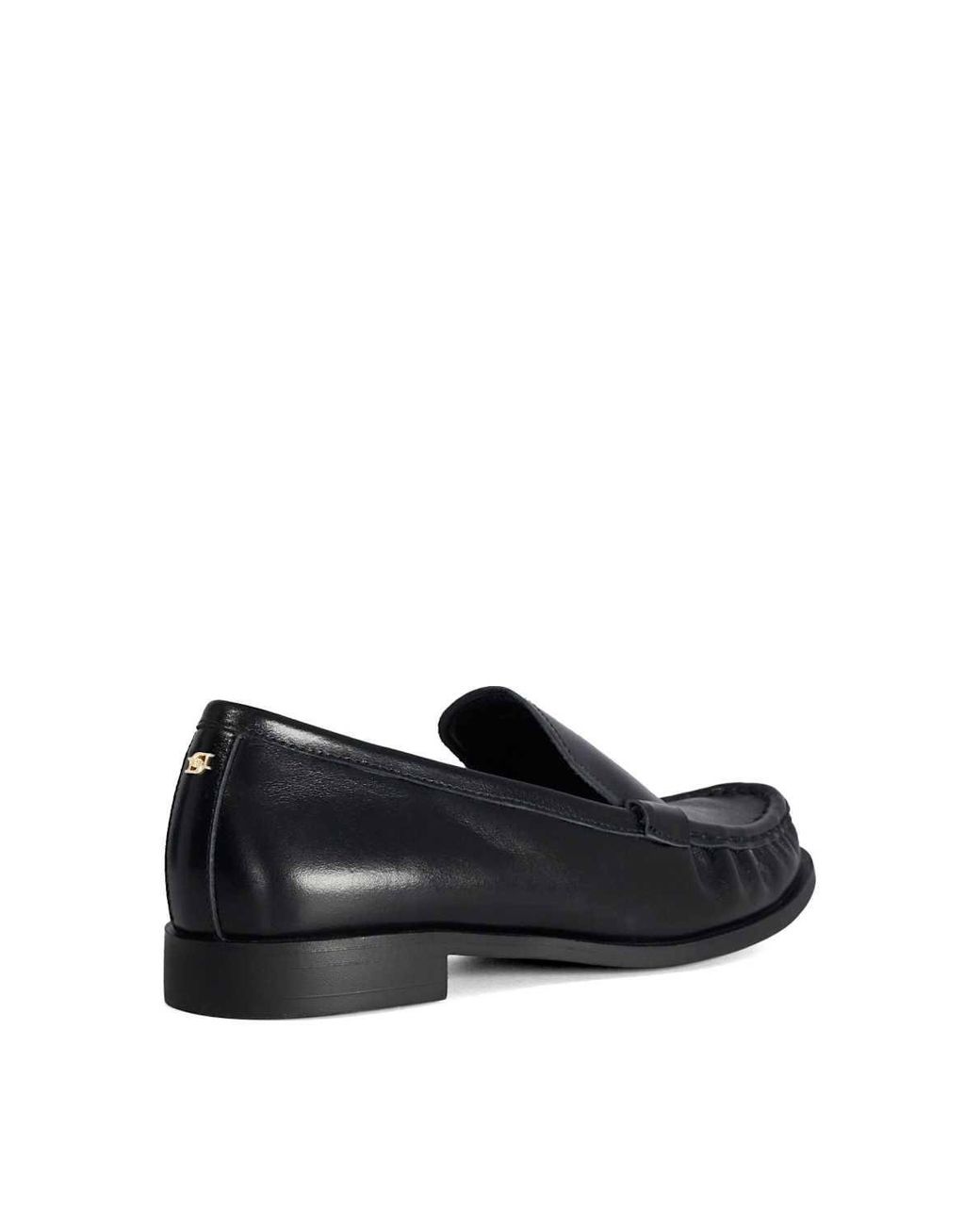 Dune Black 'Grates' Leather Loafers