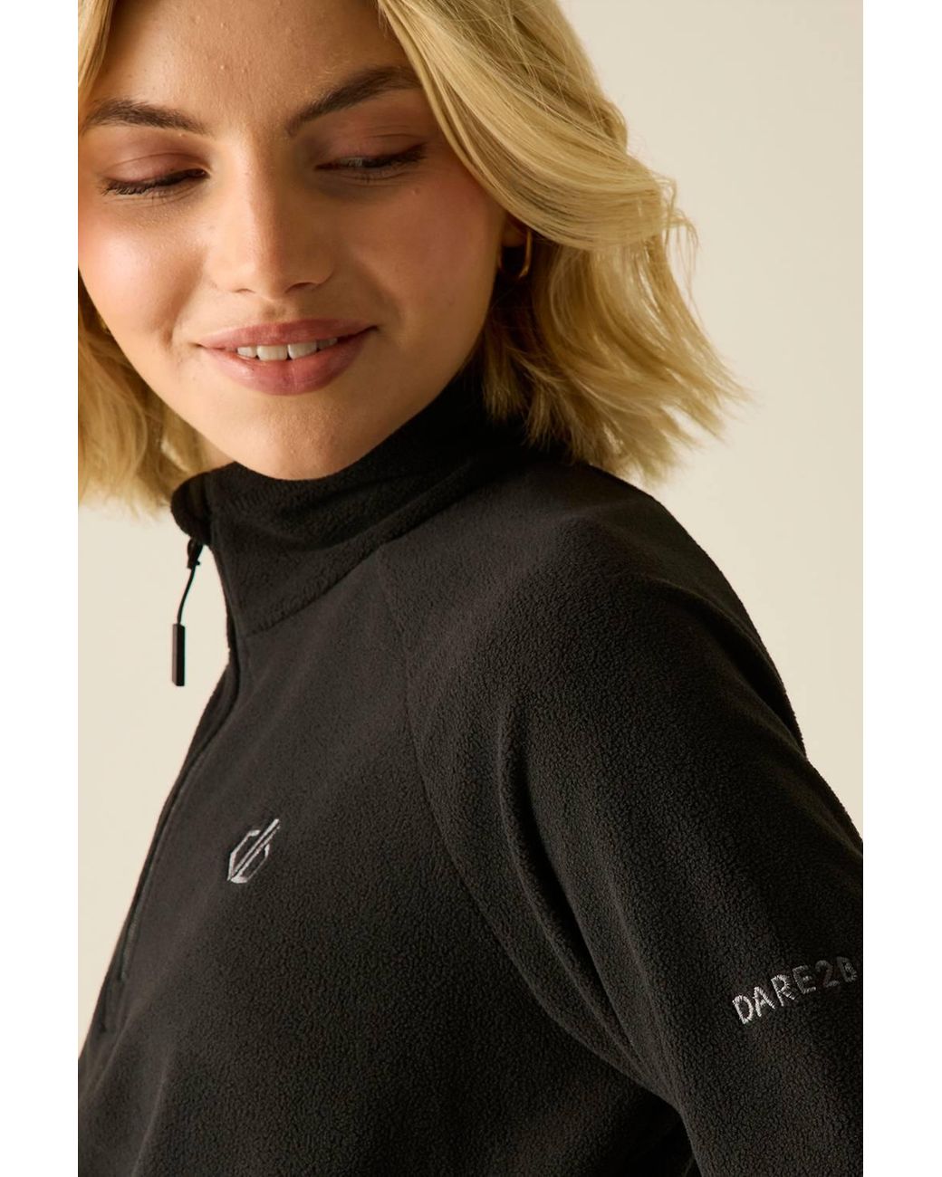 Dare 2b Black Freeform Ii Lightweight Half Zip Fleece