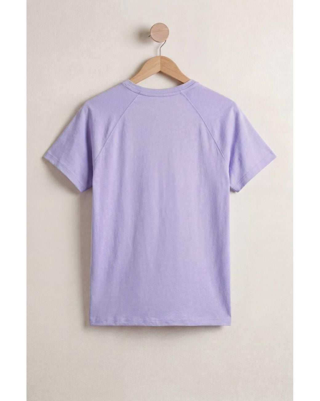 Enorsia Purple Cotton Short Sleeve T-Shirt