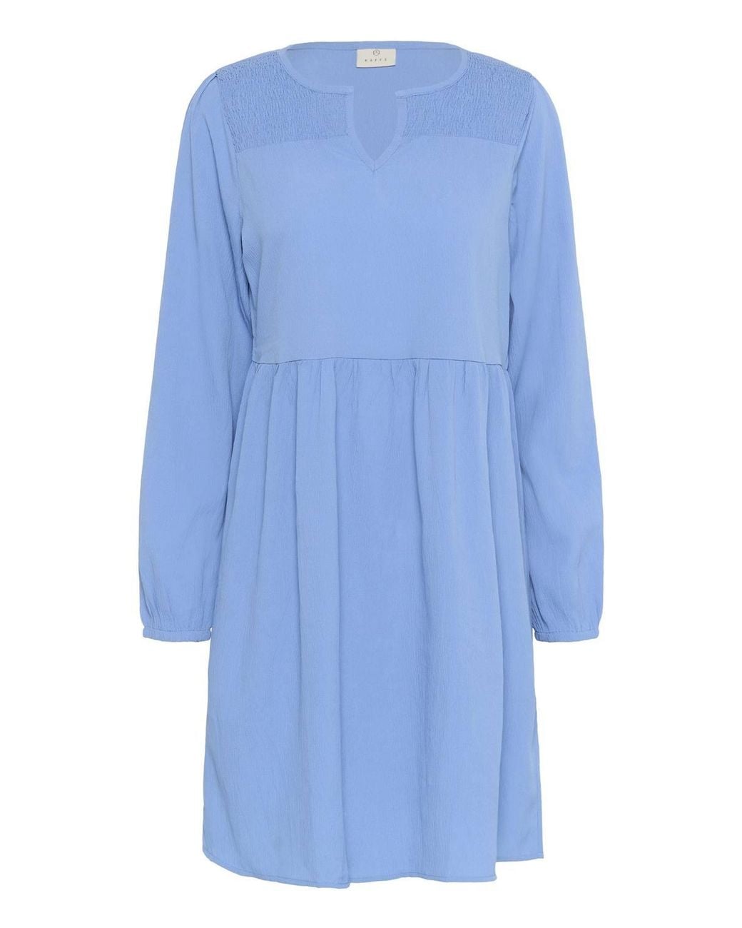 Kaffe Blue Kalinda A-Line Fit Long Sleeve Dress