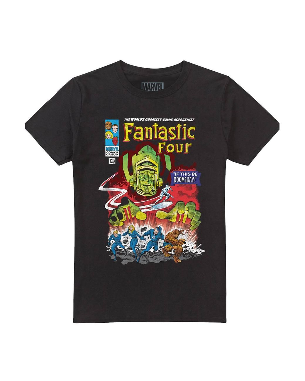Marvel Black Fantastic Four This Be Doomsday T-Shirt