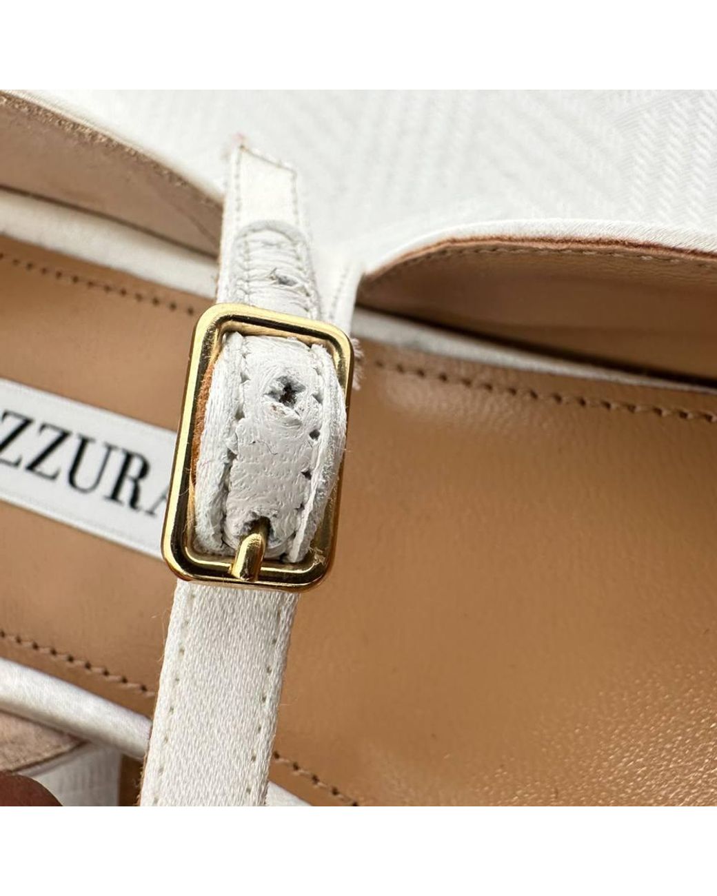 Aquazzura Metallic Preloved Bellezza Ballet Flats