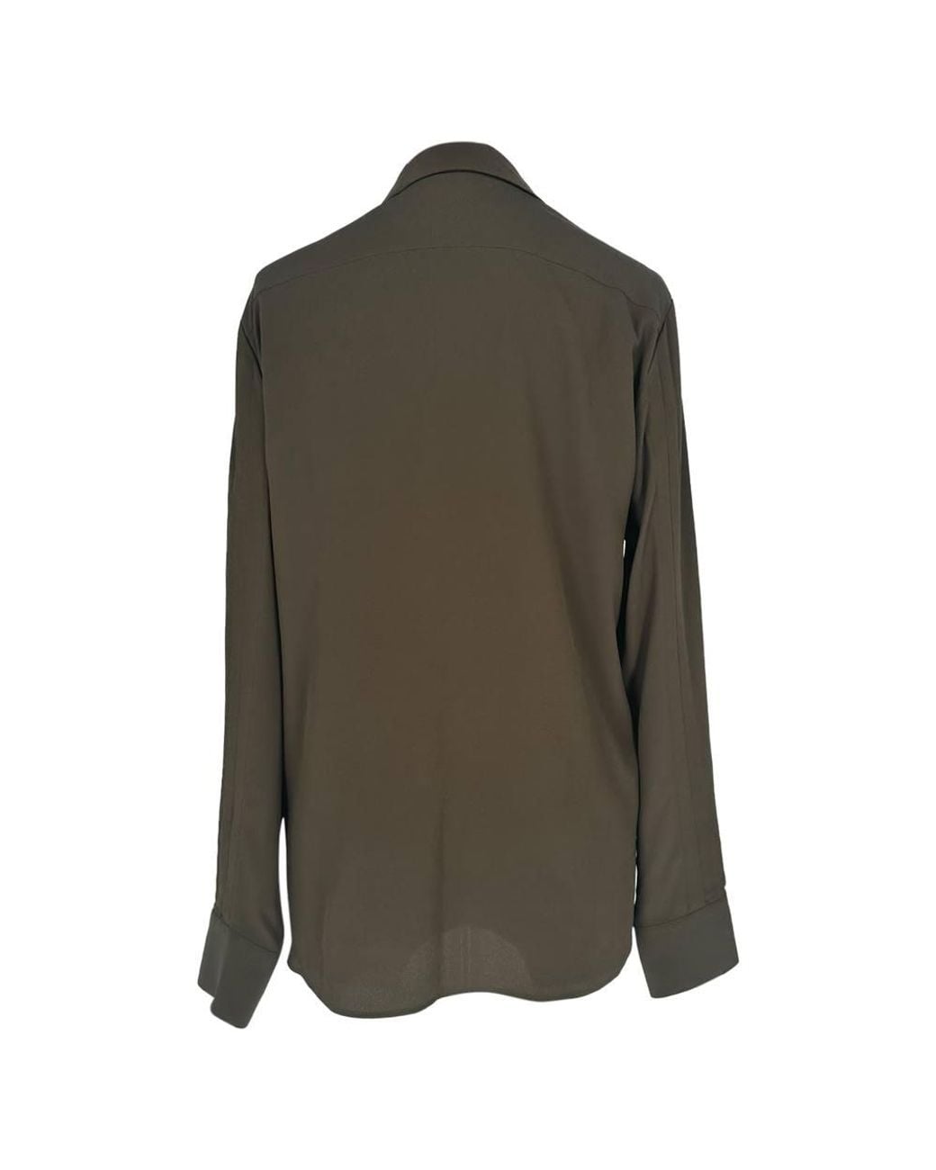 Altuzarra Green Preloved Asymmetric Button-Down Blouse