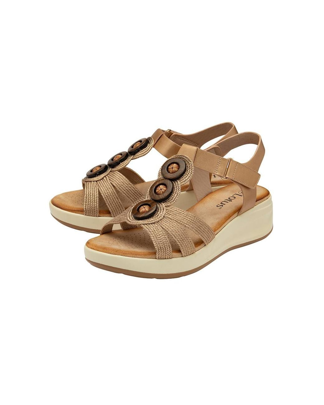 Lotus Multicolor 'Galli' Open-Toe Wedge Sandals