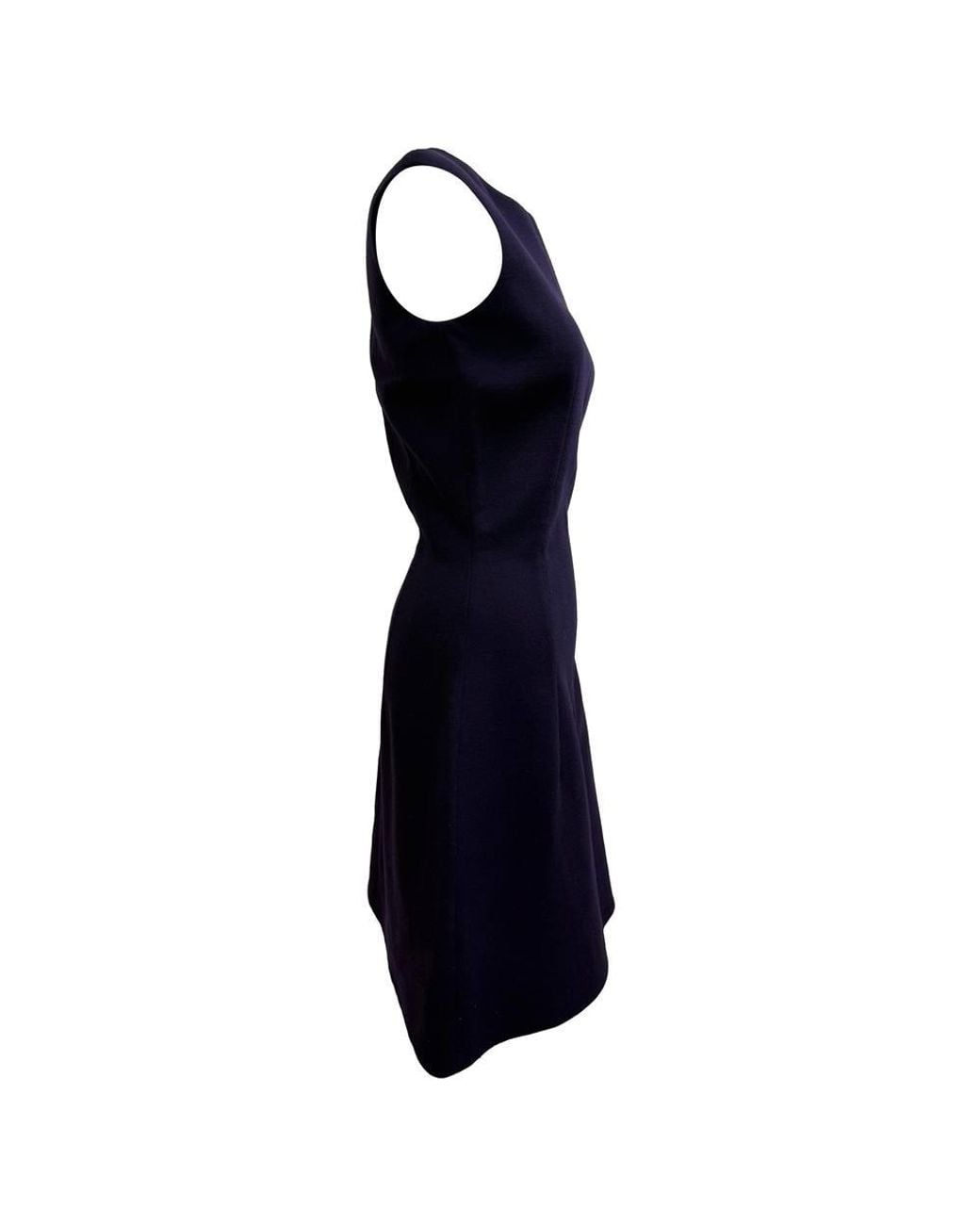 McQueen Blue Preloved Sleeveless A-Line Mini Dress