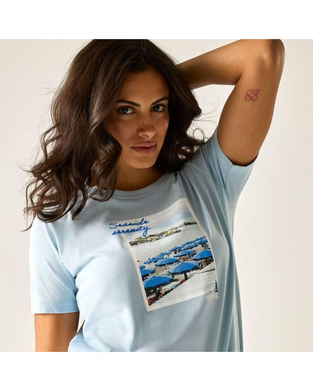 Regatta Blue Filandra Ix Short Sleeved Graphic T-Shirt