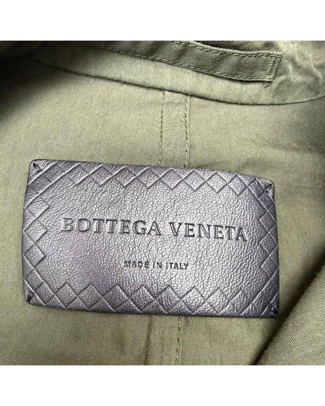 Bottega Veneta Green Preloved Double-Breasted Sleeveless Trench Coat