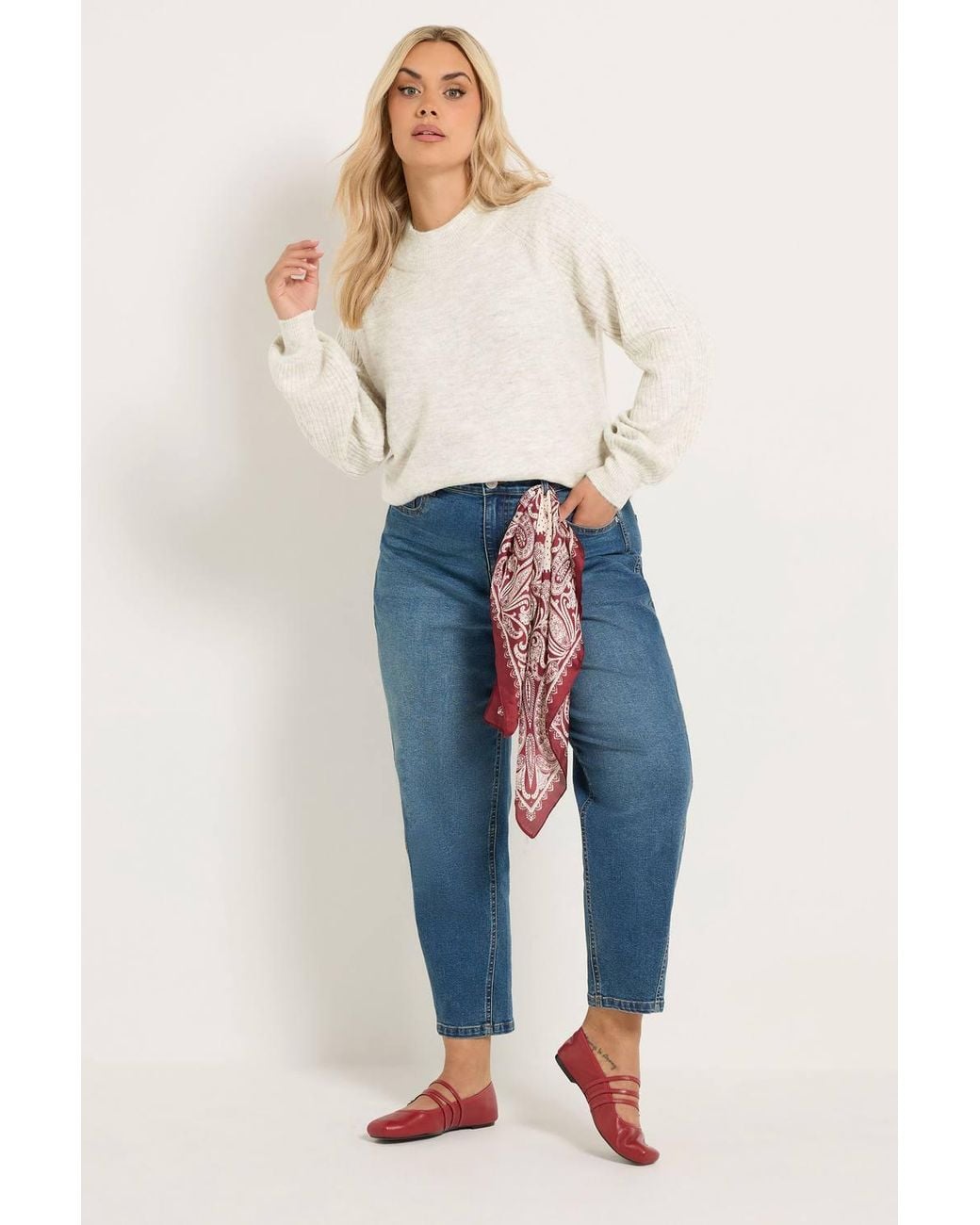 Yours Natural Turtle Neck Knitted Jumper