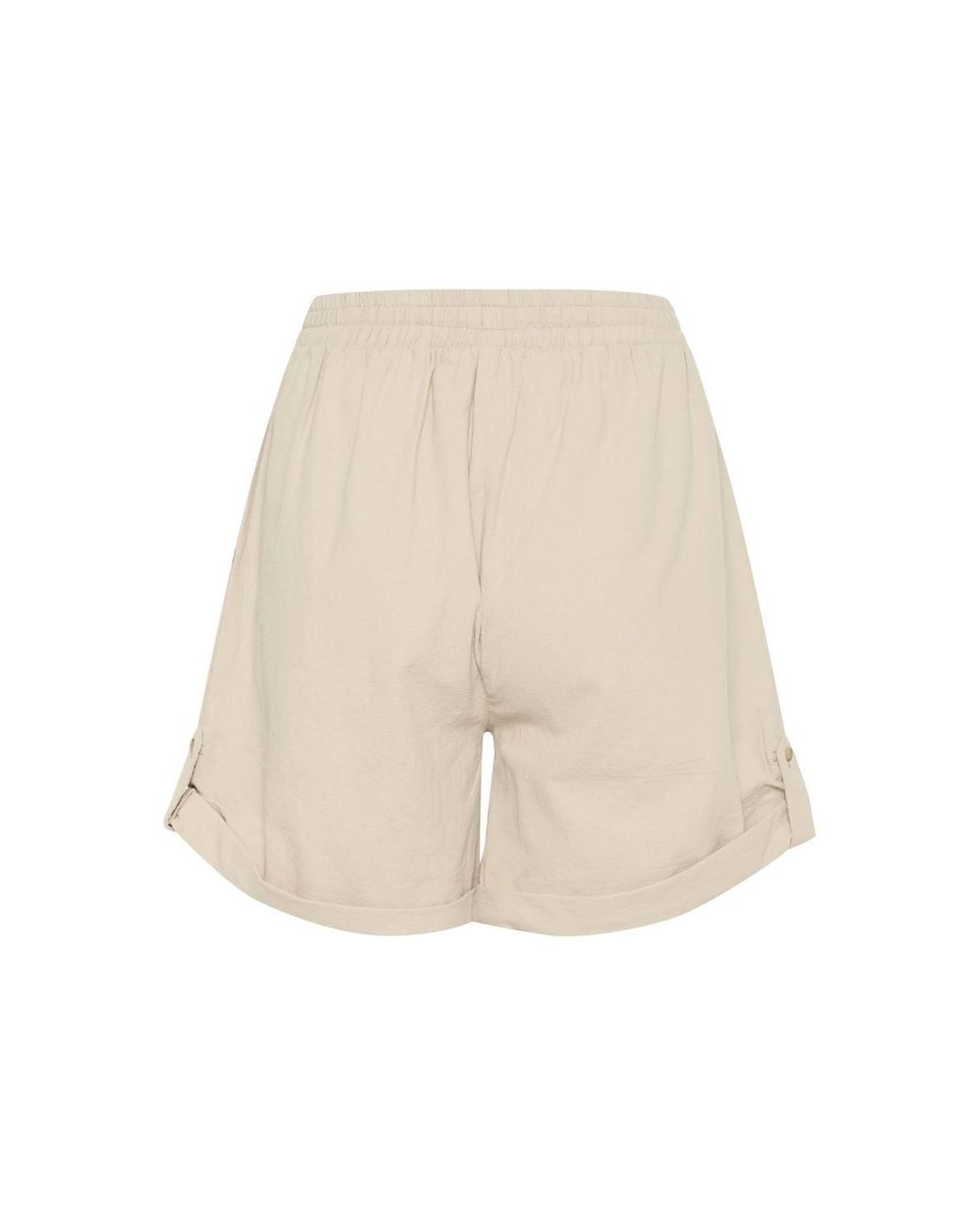 Saint Tropez Natural Zalindasz High Waisted Drawstring Shorts