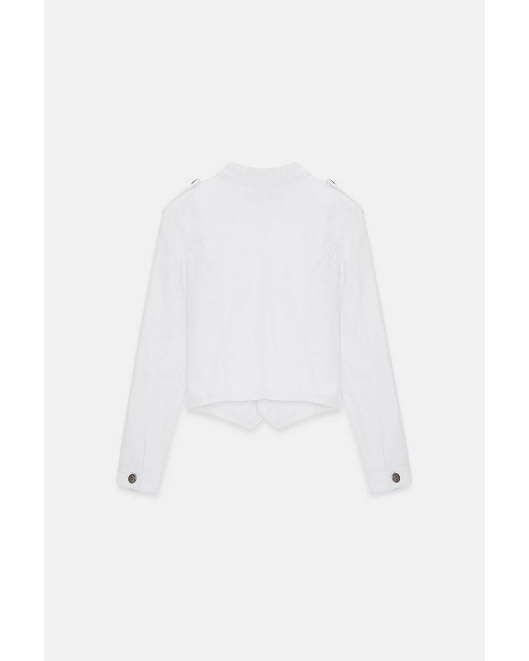 Dilvin White Cotton Jacket