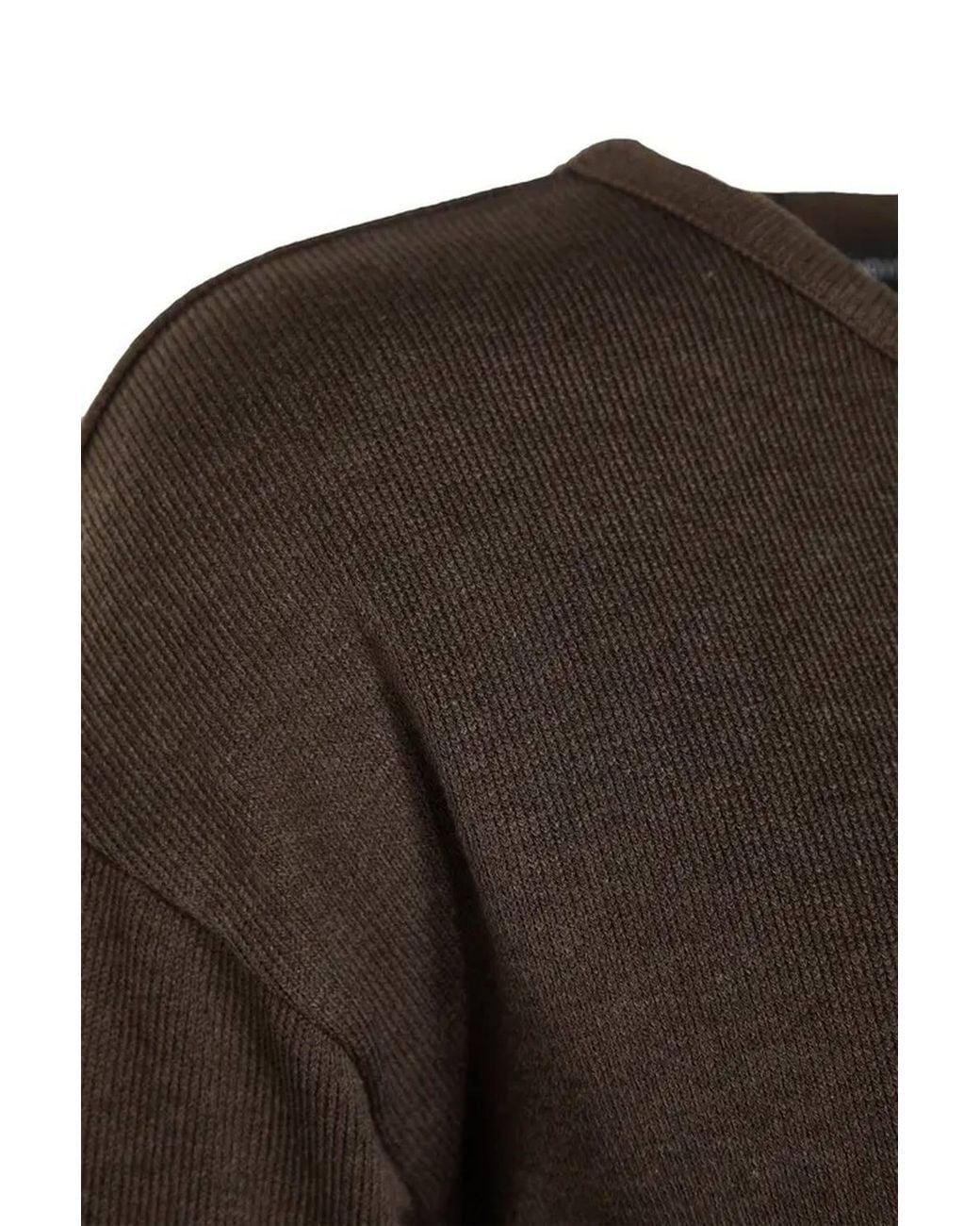 WOVCOR Brown Soft Touch Long Sleeve Pyjama Top & Wide Leg Trouser Set