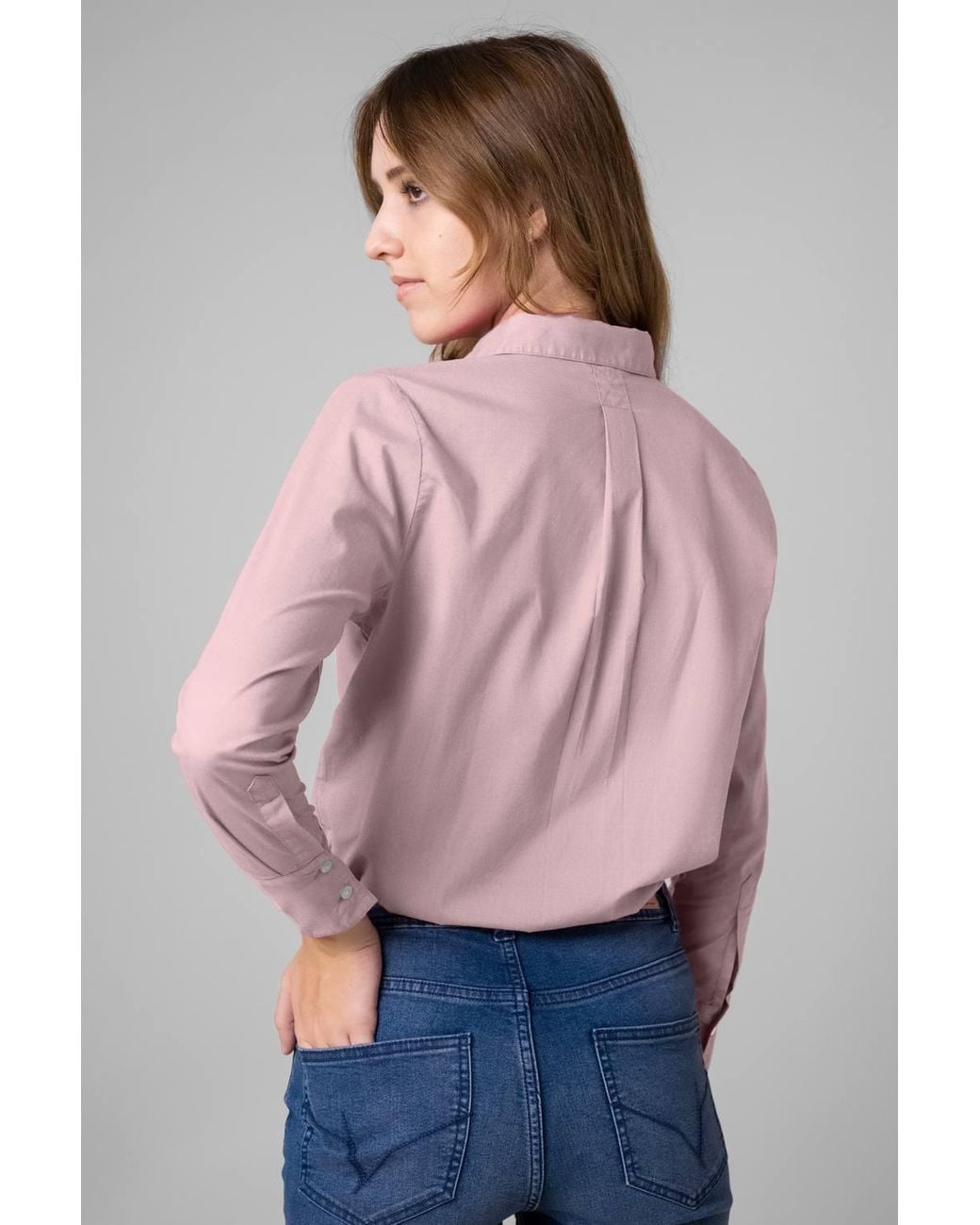 Enorsia Natural Long Sleeve Work Shirt