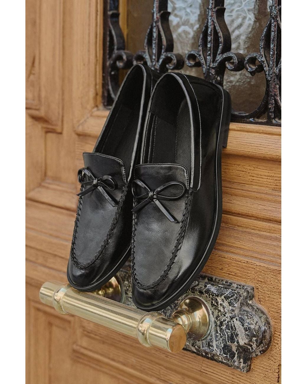 Linzi Black Truly High Shine Loafers
