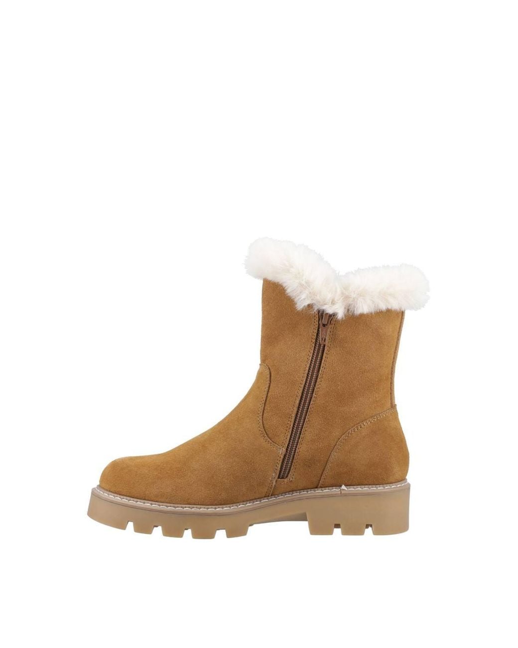 Hush Puppies Brown Ambre Zip Boot