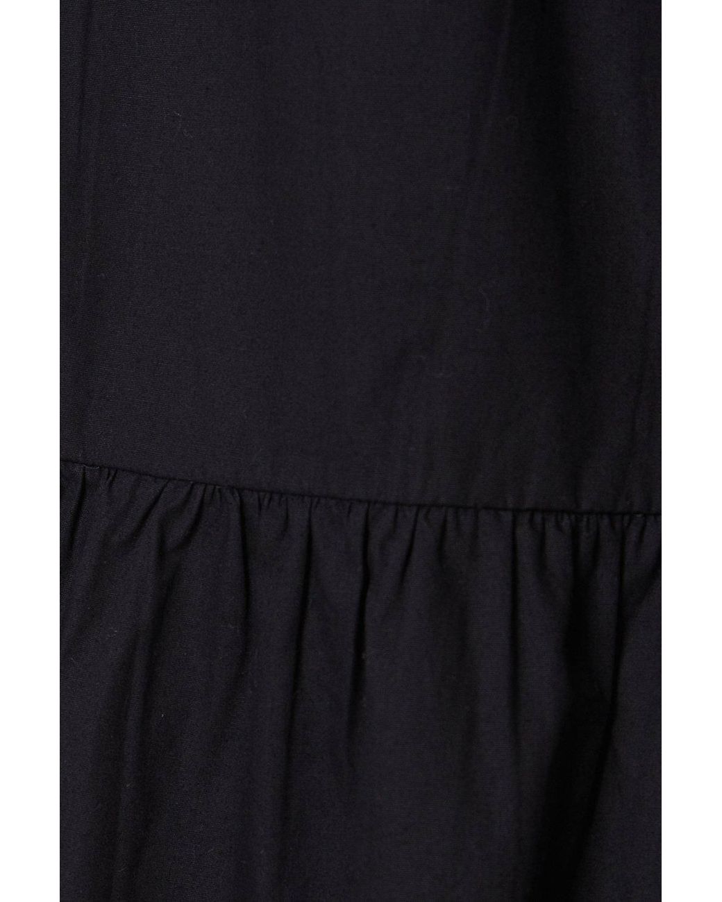 Dorothy Perkins Black Puff Sleeve Shirred Bodice Midi Dress