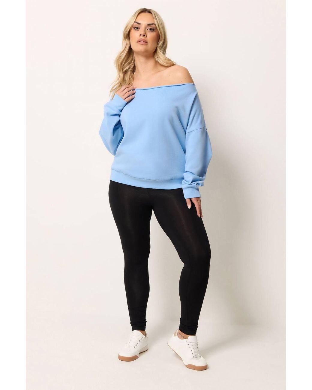 Yours Blue Shoulder Sweatshirt