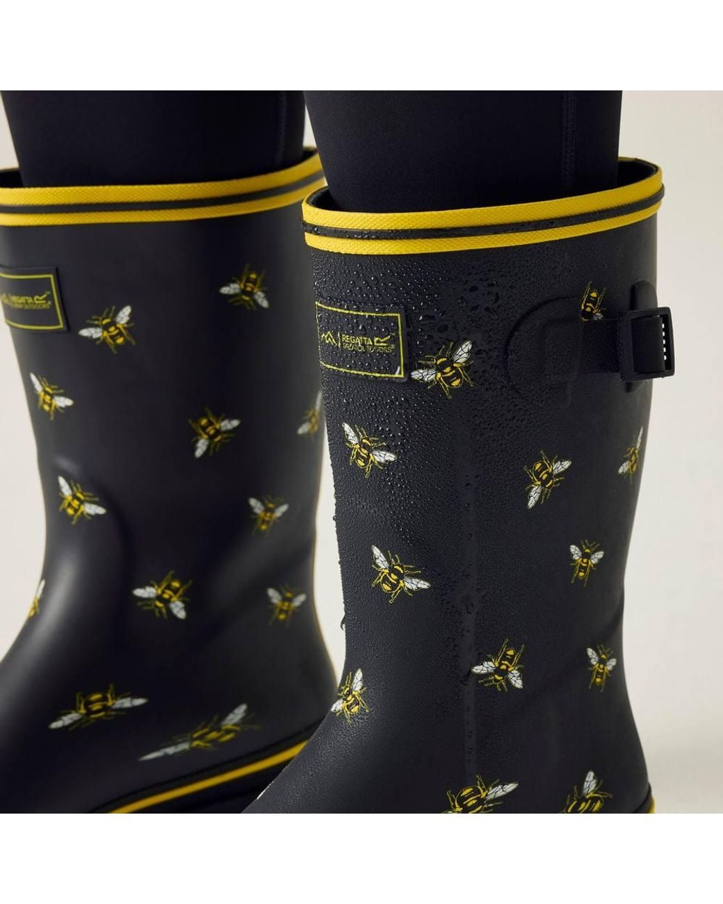 Regatta Black Amelia Short Waterproof Wellies