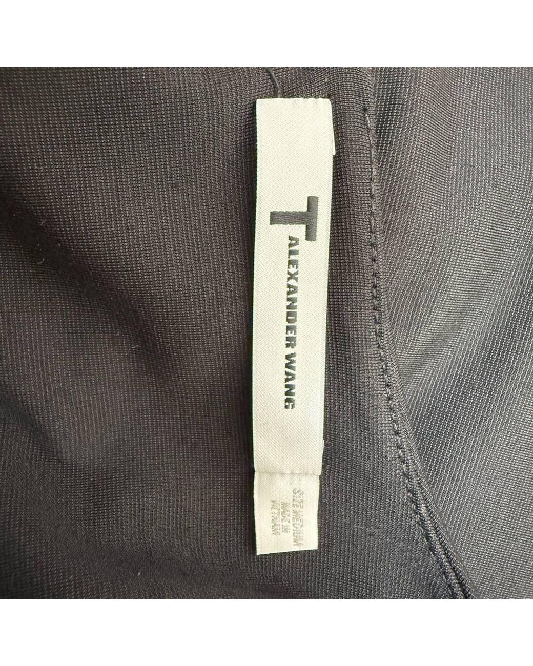 Alexander Wang Black Preloved T Mesh Accent T-Shirt