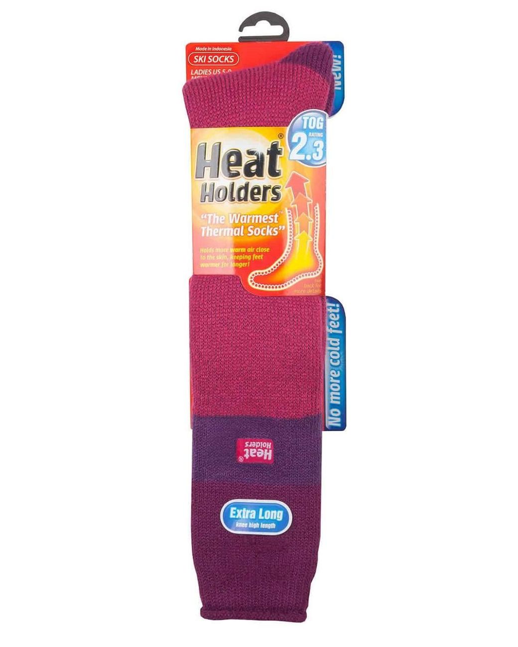 Heat Holders Pink Extra Long 2.3 Tog Winter Knee High Thermal Ski Socks