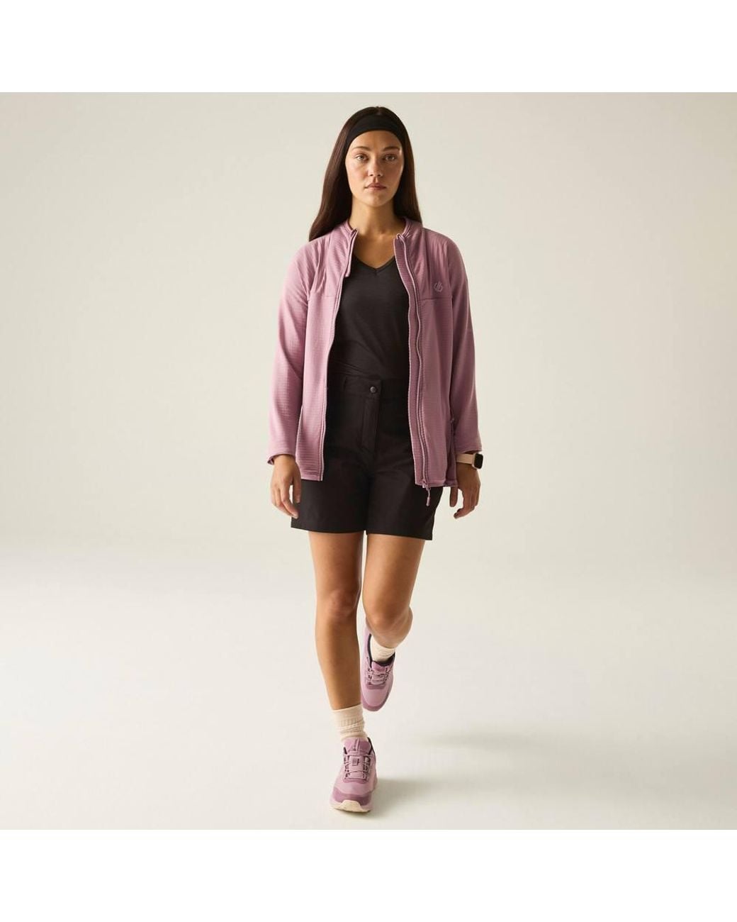 Dare 2b Purple Torrek Textured Full Zip Stretch Midlayer
