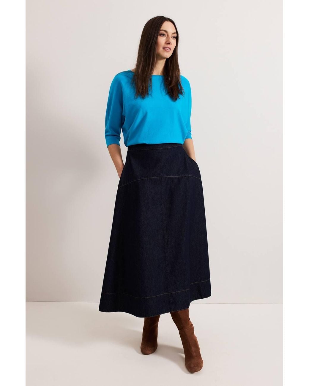 Phase Eight Blue Cristine Knit Jumper