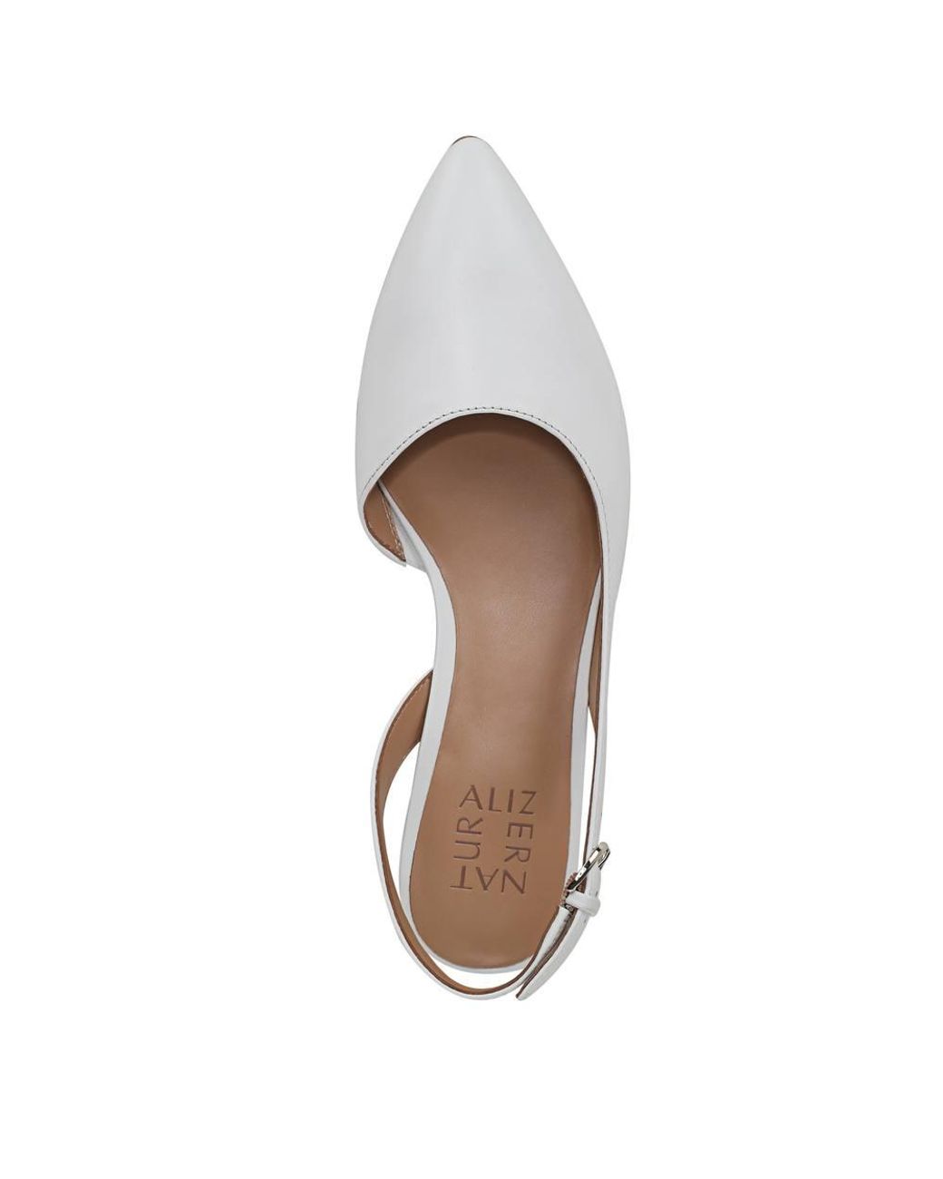Naturalizer White Banks Slingbacks