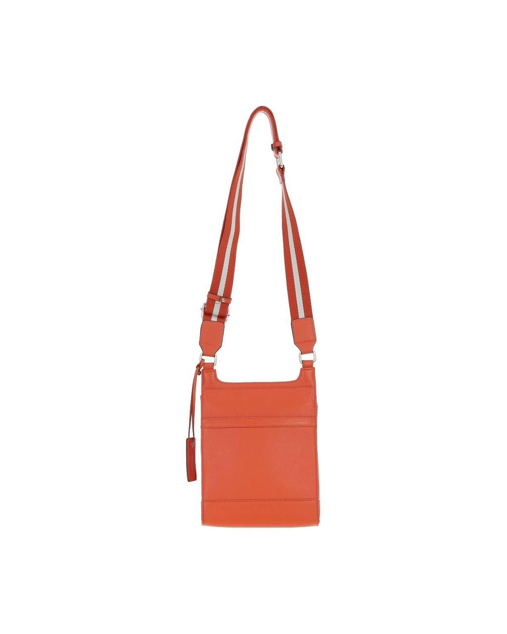 Ashwood Leather Orange 'Eclisse Cuoio' Real Leather Crossbody Bag