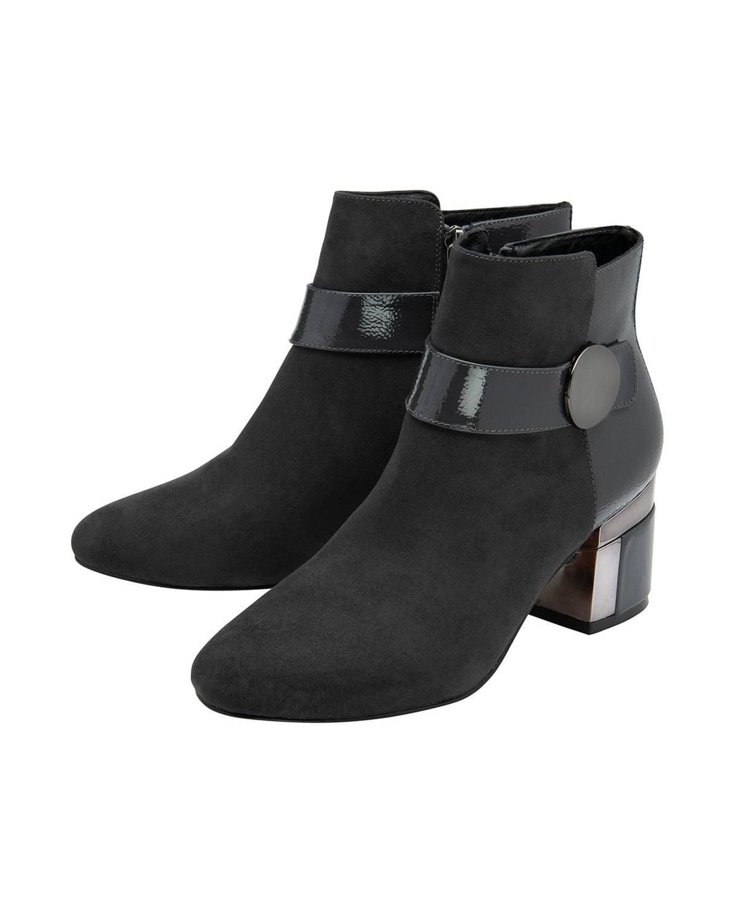 Lotus Black 'Kirsty' Heeled Ankle Boots