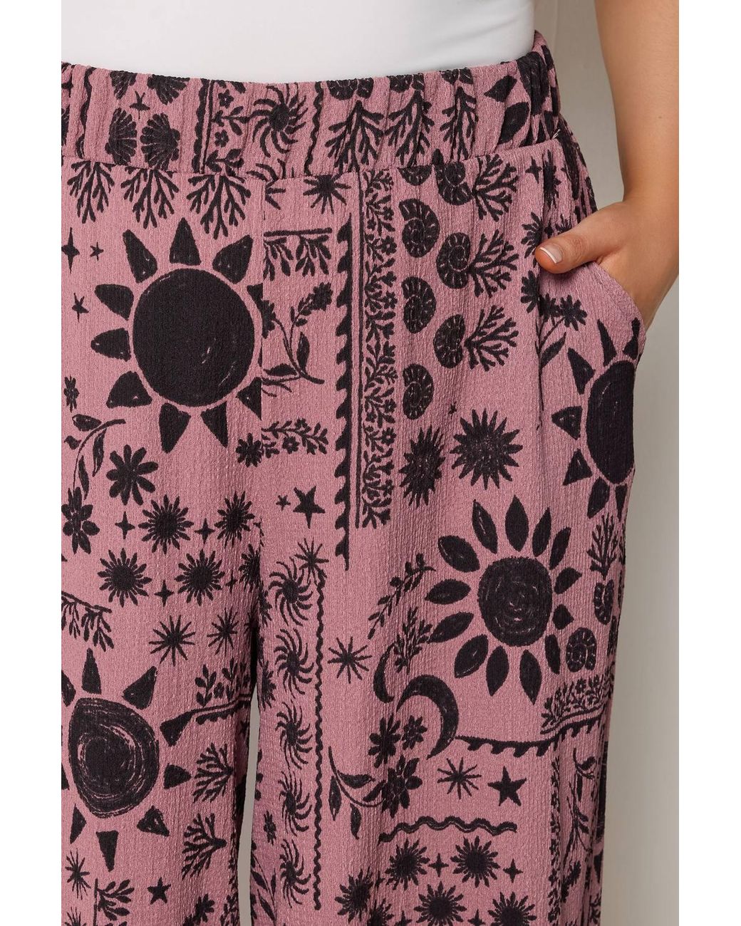 Yours Celestial Textured Culottes