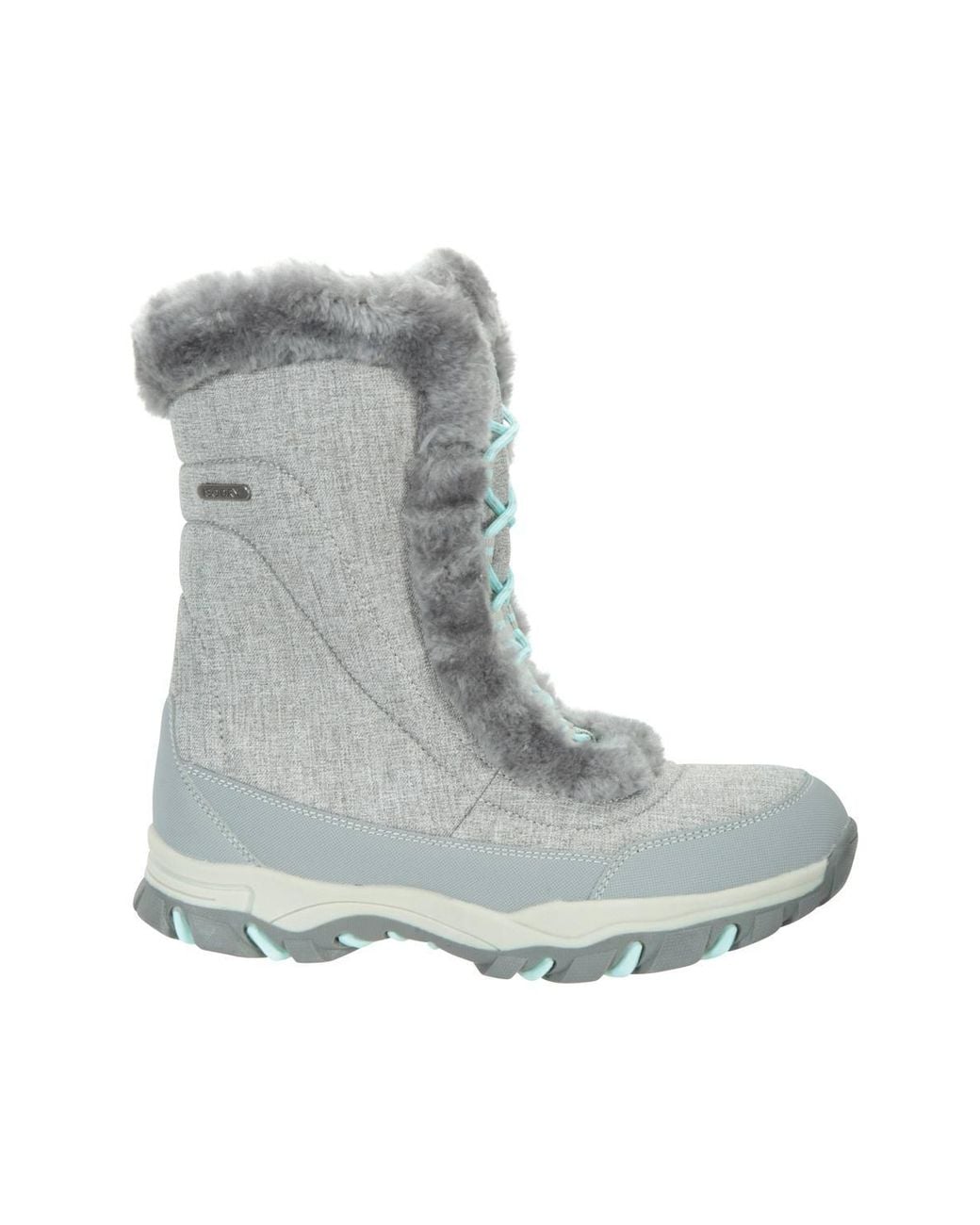 Mountain Warehouse Gray Ohio Snow Boots Winter Walking Snowproof